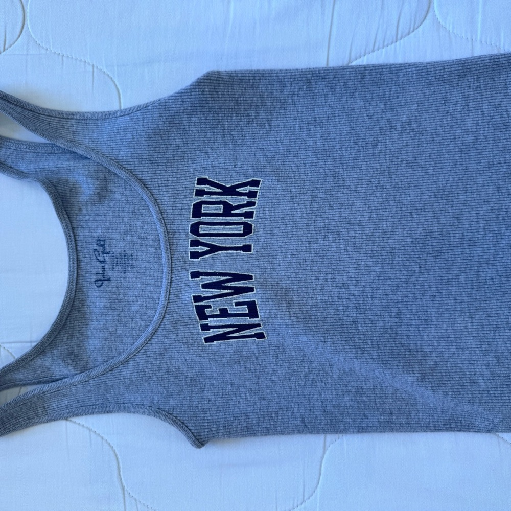 Brandy Melville Gray New York Tank